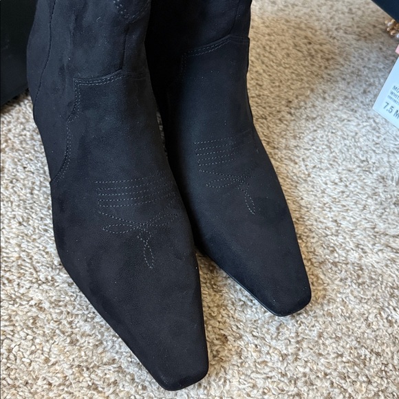 INC International Concepts Black Heeled Boots - Picture 4 of 6